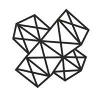 Tesseract Imaging geometric line logo